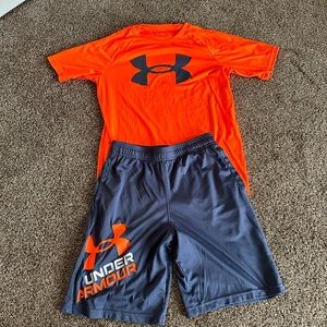 Boys underarmour short set
